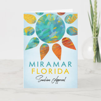 Miramar Florida Sunshine Reise Karte