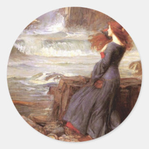 Miranda - Der Tempest Runder Aufkleber