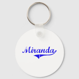 Miranda Familienname-Klassiker-Art Schlüsselanhänger