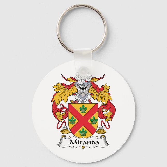 Miranda Familienwappen Schlüsselanhänger (Vorderseite)