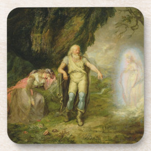 Miranda, Prospero und Ariel, "vom Sturm" vorbei Getränkeuntersetzer