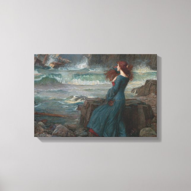 Miranda (von John William Waterhouse) Leinwanddruck (Vorderseite)