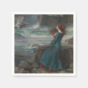 Miranda (von John William Waterhouse) Serviette