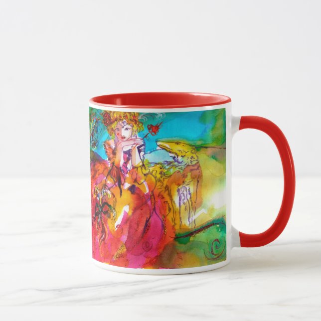 MIRANDOLINA, Venezianische Karnevalsmaske Tasse (Rechts)