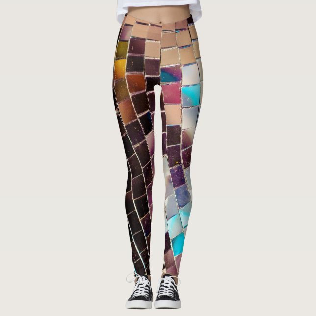 Mirco-Disco-Ball Leggings (Vorderseite)