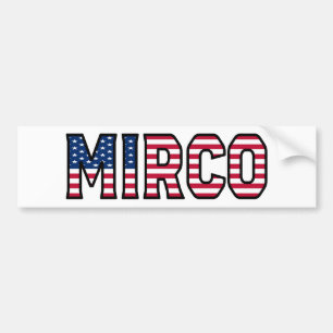 Mirco Nom Vorname USA Aufkleber Sticker Auto