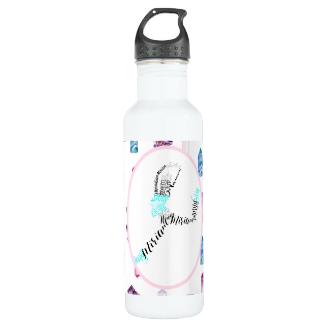 Miriam Jazz-Tänzer-personalisiertes Tanz-Geschenk Edelstahlflasche (Vorderseite)