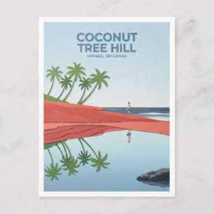 Mirissa Kokosnussbaumhügel Sri Lanka Reise Postkarte
