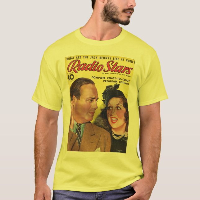 Miroir 1938 de radio de T-shirt de Jack Benny (Devant)