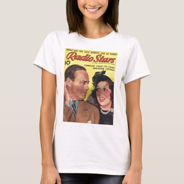 Miroir 1938 de radio de T-shirt de Jack Benny (Devant)
