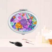 Floral Monogramme Fleurs sauvages personnalisés