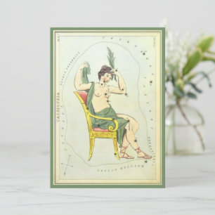 Miroir d'Urania, Carte céleste d'astronomie vintag