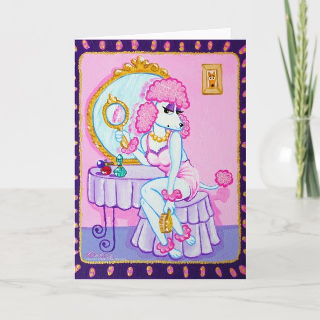 Miroir, miroir sur la carte de voeux murale (Devant)