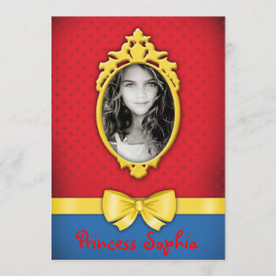 Miroir, miroir sur la princesse invitation de mur