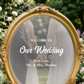 Mirror Decal - DIY Wedding Decoration Fensteraufkleber