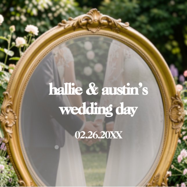 Mirror Decal - DIY Wedding Decoration Fensteraufkleber (Wedding DIY Mirror Decal Sticker Welcome Signs)