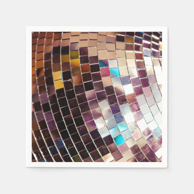 Mirror Disco Ball Serviette (Vorderseite)