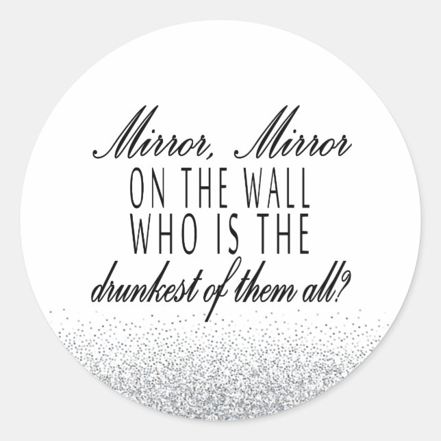 Mirror Funny Sticker (Vorderseite)