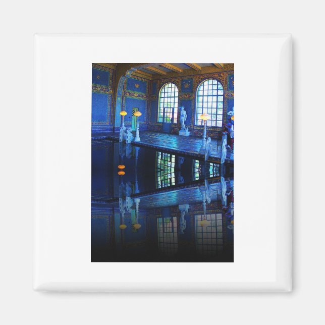 Mirror Image Hearst Castle Innenpool Magnet (Vorne)