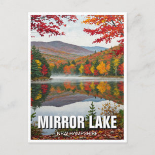Mirror Lake New Hampshire Travel Postkarte