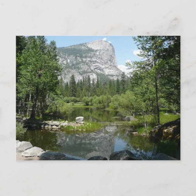 Mirror Lake View im Yosemite Nationalpark Postkarte (Vorderseite)