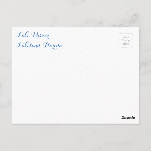 Mirror-See - Lakeland, Florida, Postkarte (Rückseite)