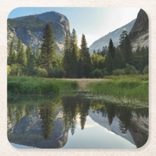 Mirror See, Yosemite Rechteckiger Pappuntersetzer