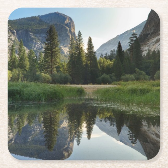 Mirror See, Yosemite Rechteckiger Pappuntersetzer (Vorderseite)