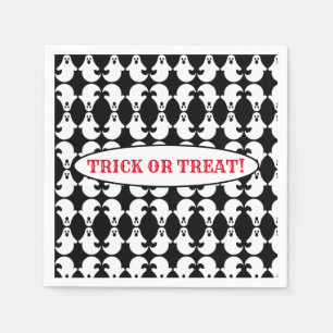 Mirrored Ghost Pattern Napkins Serviette
