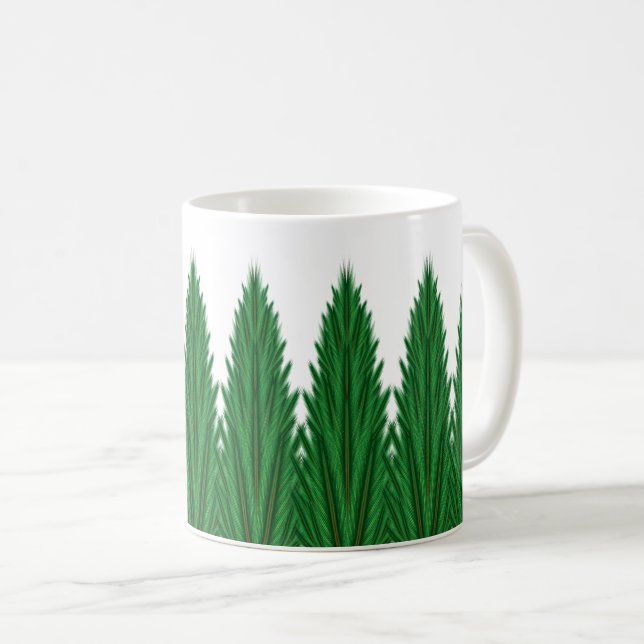 Mirrored Pines Classic Tasse 11oz. (VorderseiteRechts)