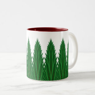 Mirrored Pines Tasse 11oz. -Kastanienbraun
