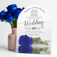 Mirrored Royal Blue Rose