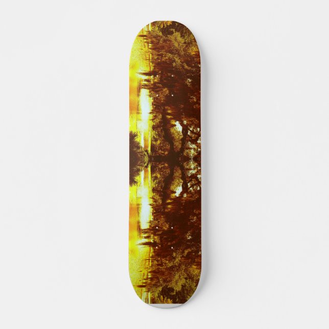 Mirrored Tree Skateboard (Vorne)