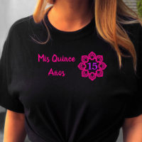 Mis Quince Anos Pink Lace Blume Quinceanera Black
