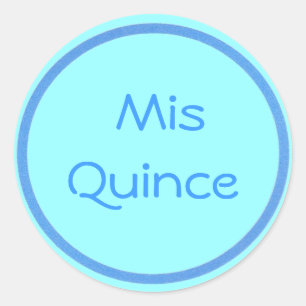 Mis Quince-Aufkleber Runder Aufkleber