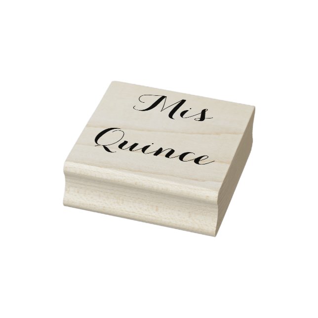 Mis Quince - Briefmarke aus Holz Gummistempel (Stempel)