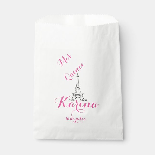 Mis Quince - Paris - Gefälligkeitstasche - Anpasse Geschenktütchen (Vorderseite)