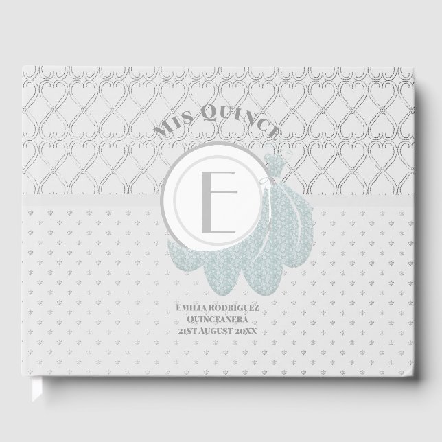 Mis Quince Quinceanera Robe CLIENT LIVRE Monogramm (Recto)
