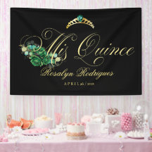 Mis Quince, schwarz, grün Willkommen