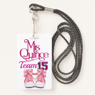 Mis Quince Team 15 Badge - Voir Retour