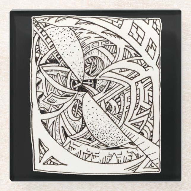 Mis-spliced Glasuntersetzer (Vorderseite)