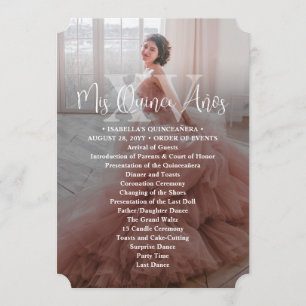 Mis XV Años Modern 2 Foto Overlay Quinceañera Programm