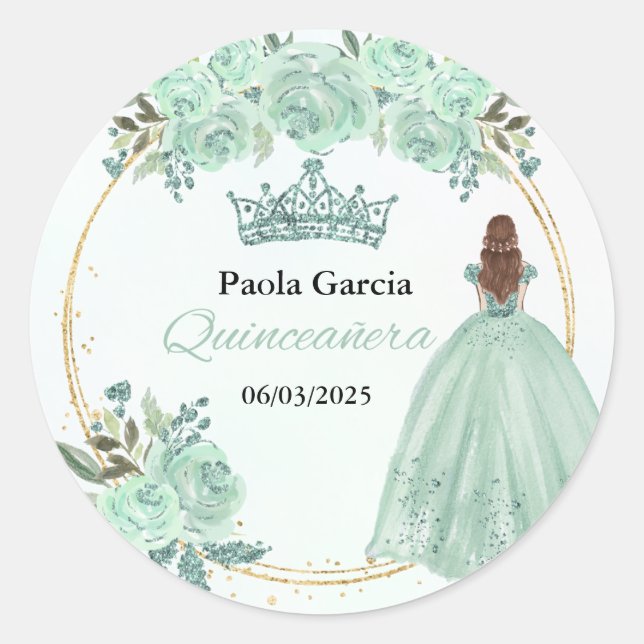 mis xv Aufkleber (Vorderseite)