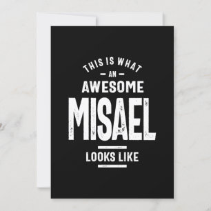 Misael Personalisiert Name Birthday Einladung