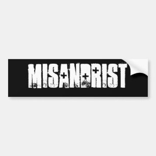 Misandrist (TM) Autoaufkleber-Schwarzes Autoaufkleber