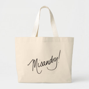 Misandry! Taschen-Tasche Jumbo Stoffbeutel