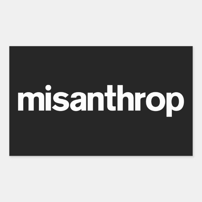 Misanthrop Box Sticker (Vorderseite)