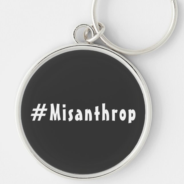 Misanthrop schwarzer edel schlüsselanhänger (Vorne)