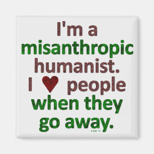 Misanthropische Humanist-Einzelgänger-Satire Magnet