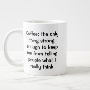 Misanthropischer Kaffee Lover Jumbo-Tasse